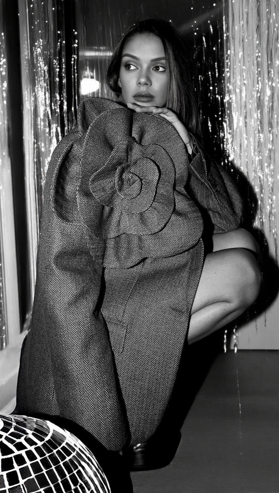 SADA FLOWER BLAZER - BROWN