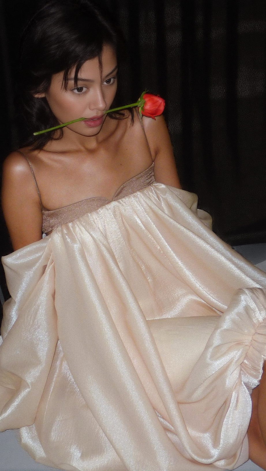 ATTICA OFF SHOULDER RUCHED PUFF MINI DRESS