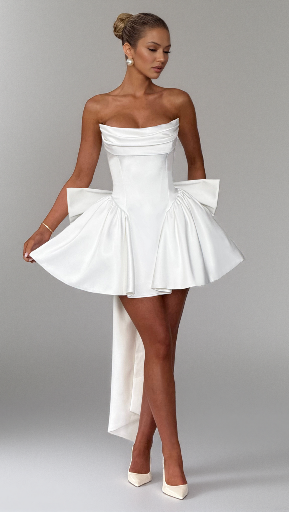 TRINITY MINI DRESS - IVORY
