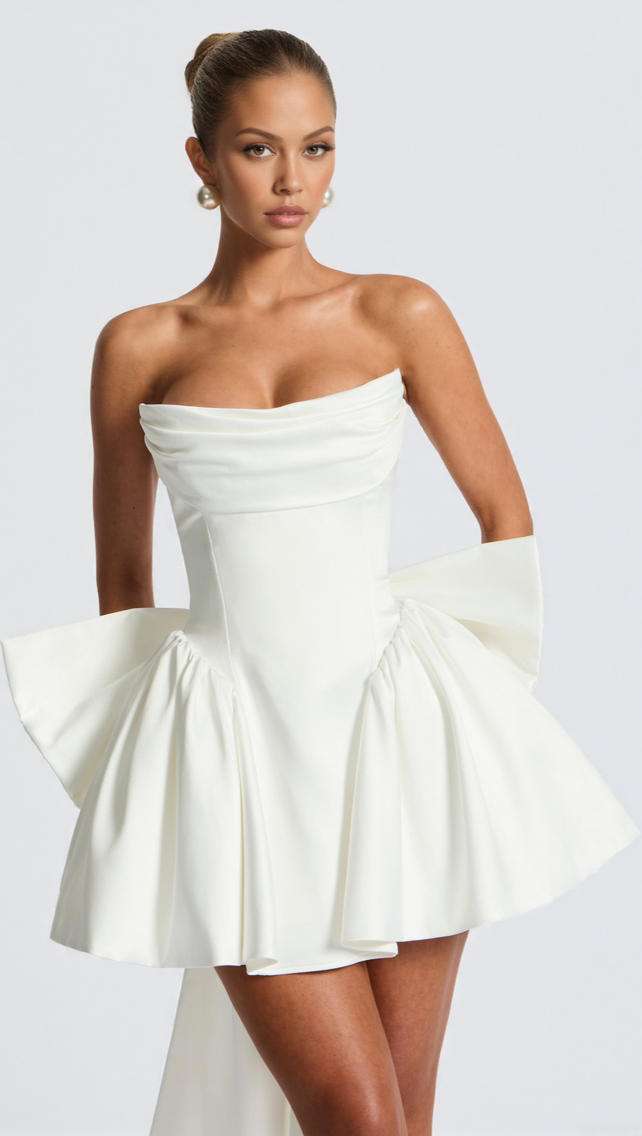 TRINITY MINI DRESS - IVORY