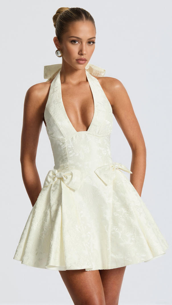 AIIZIE JOCELYN MINI DRESS - IVORY - product image