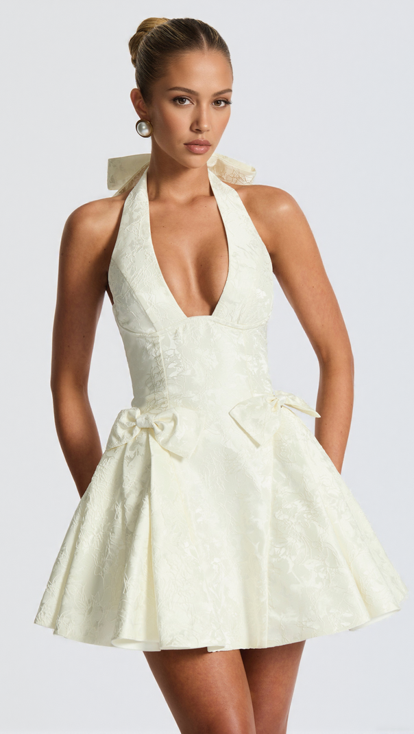 AIIZIE JOCELYN MINI DRESS - IVORY - product image