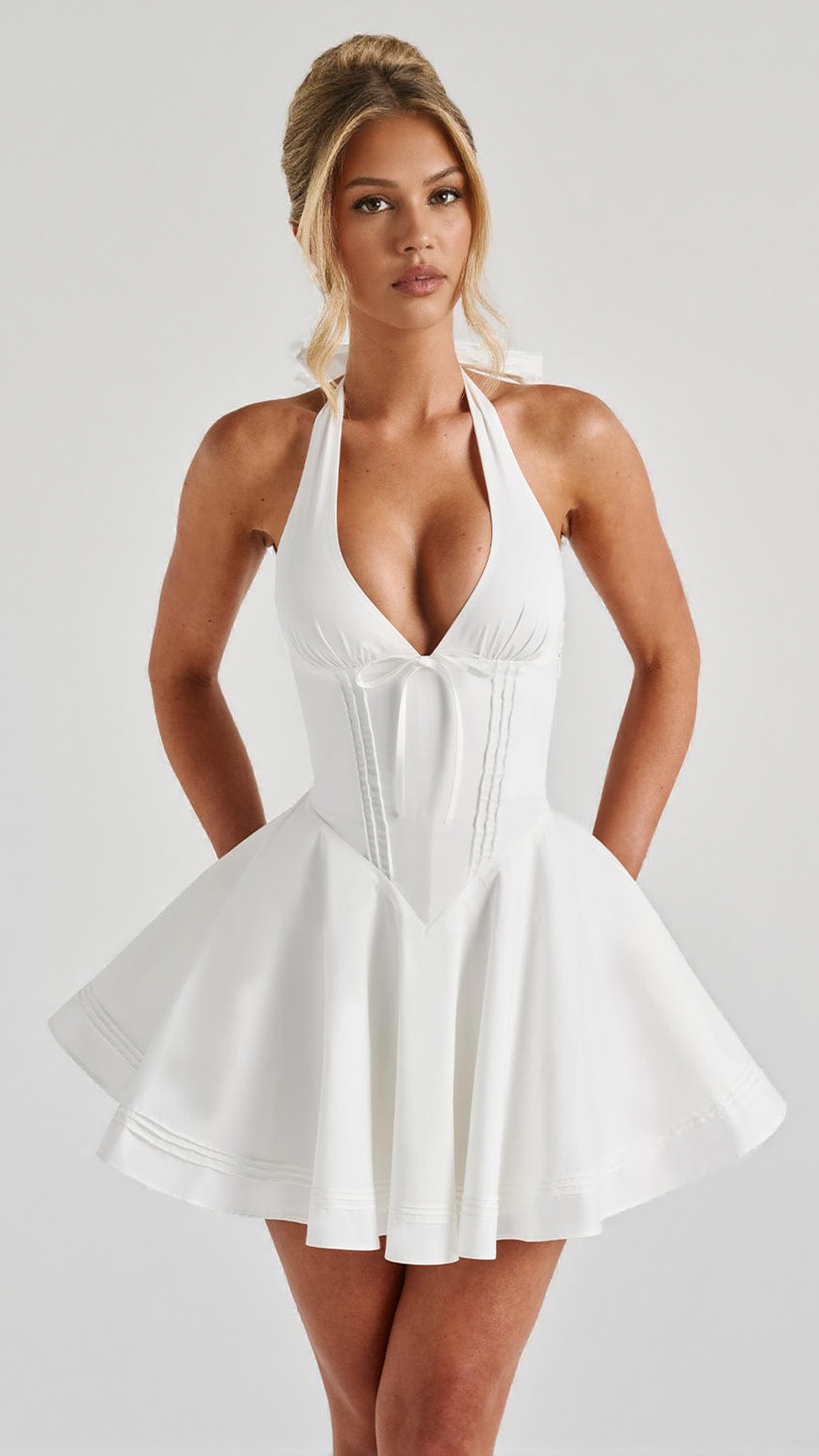 DORIS MINI DRESS - IVORY