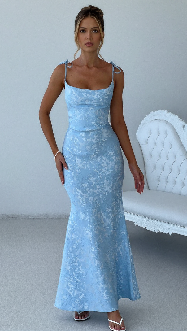 AIIZIE WHITNEY MAXI DRESS - BLUE - product image