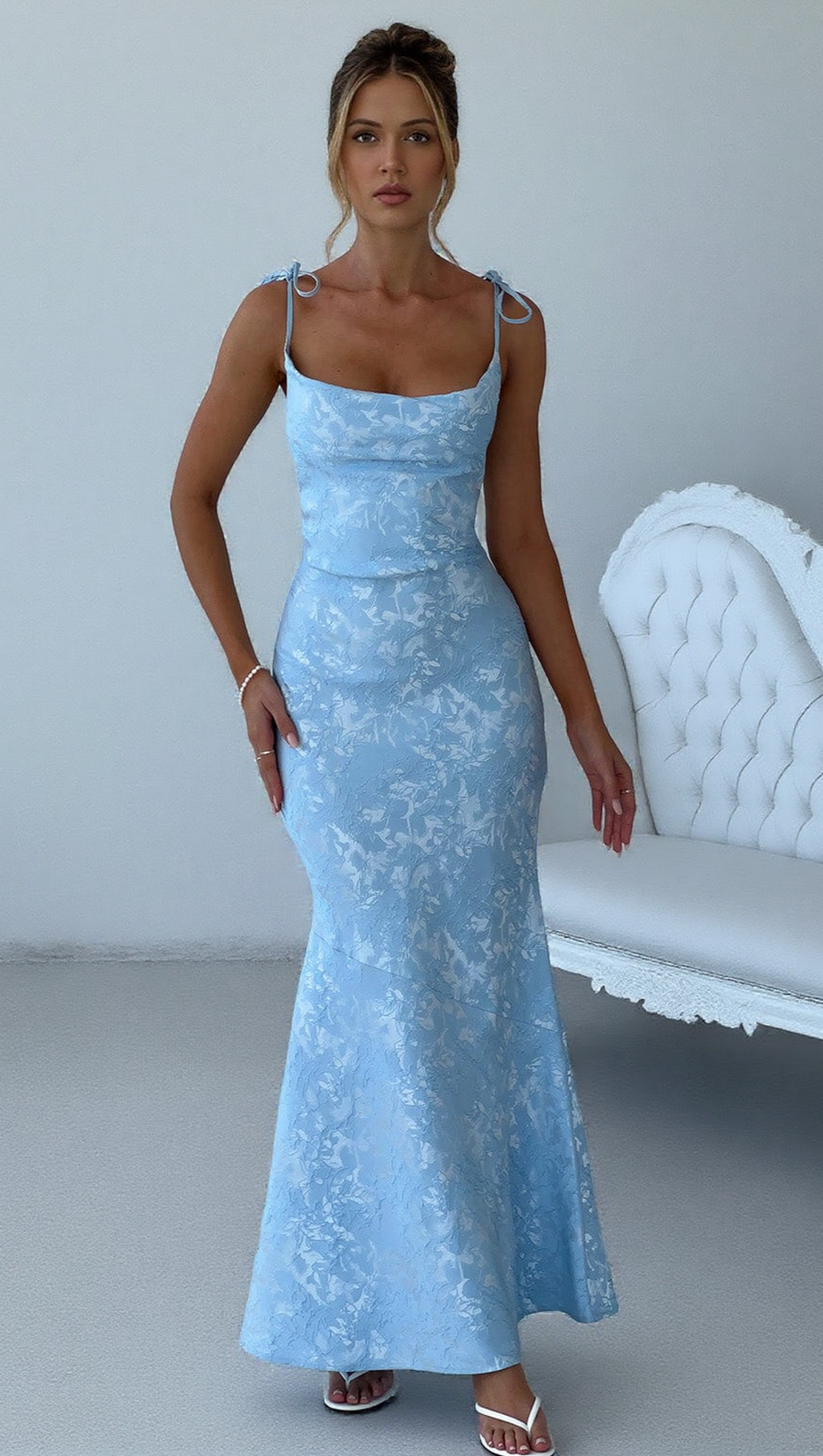 WHITNEY MAXI DRESS - BLUE