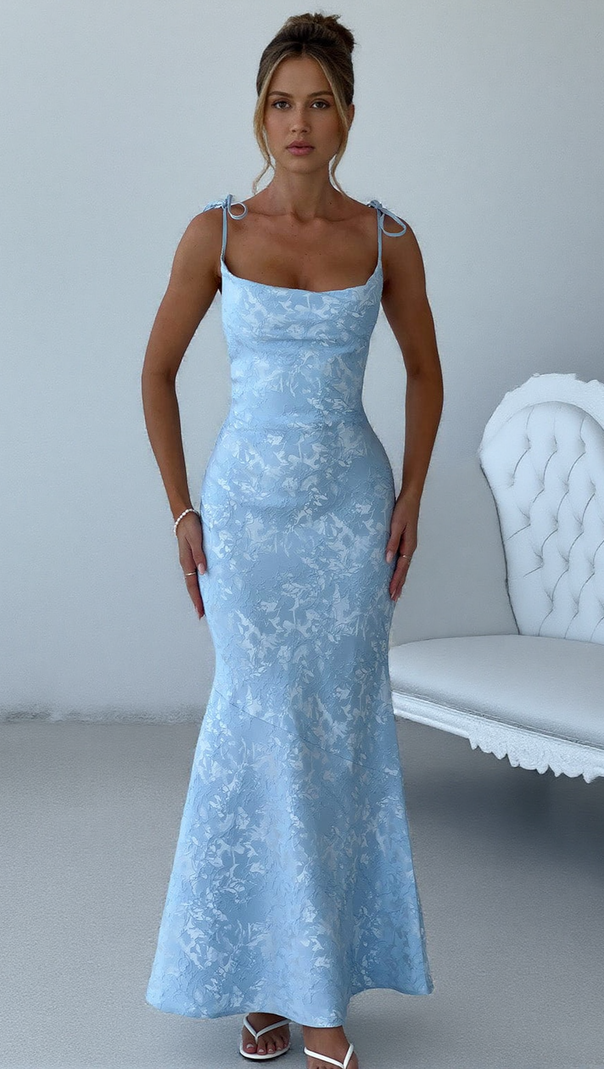 AIIZIE WHITNEY MAXI DRESS - BLUE - product image