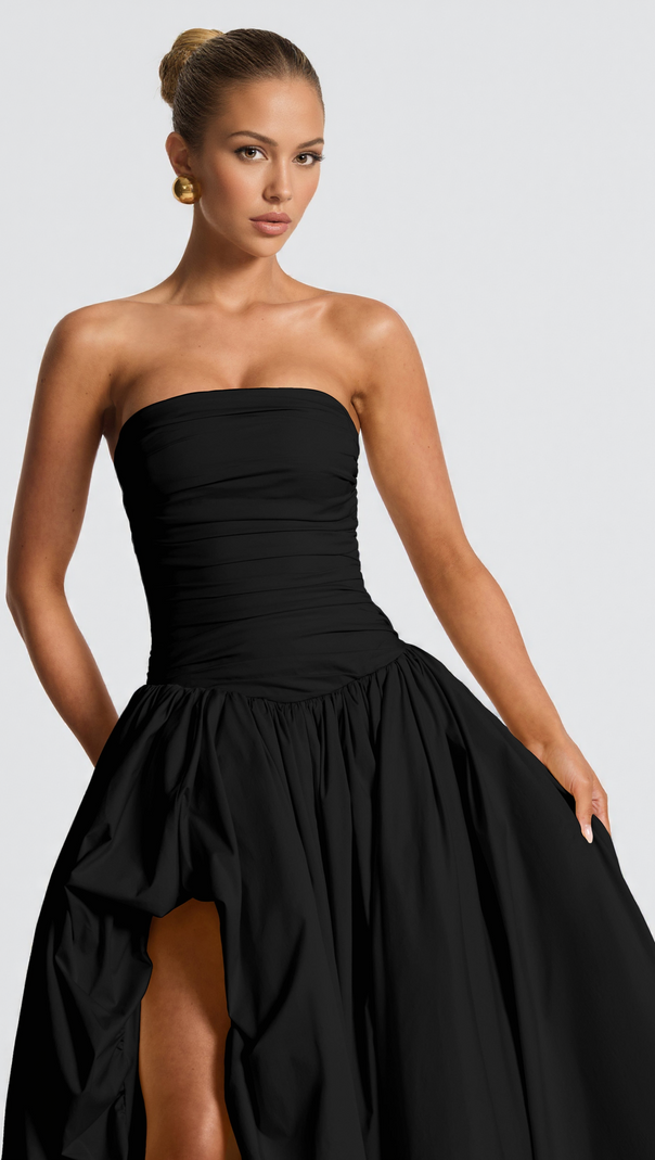 AIIZIE JILLIAN MAXI DRESS - BLACK - product image