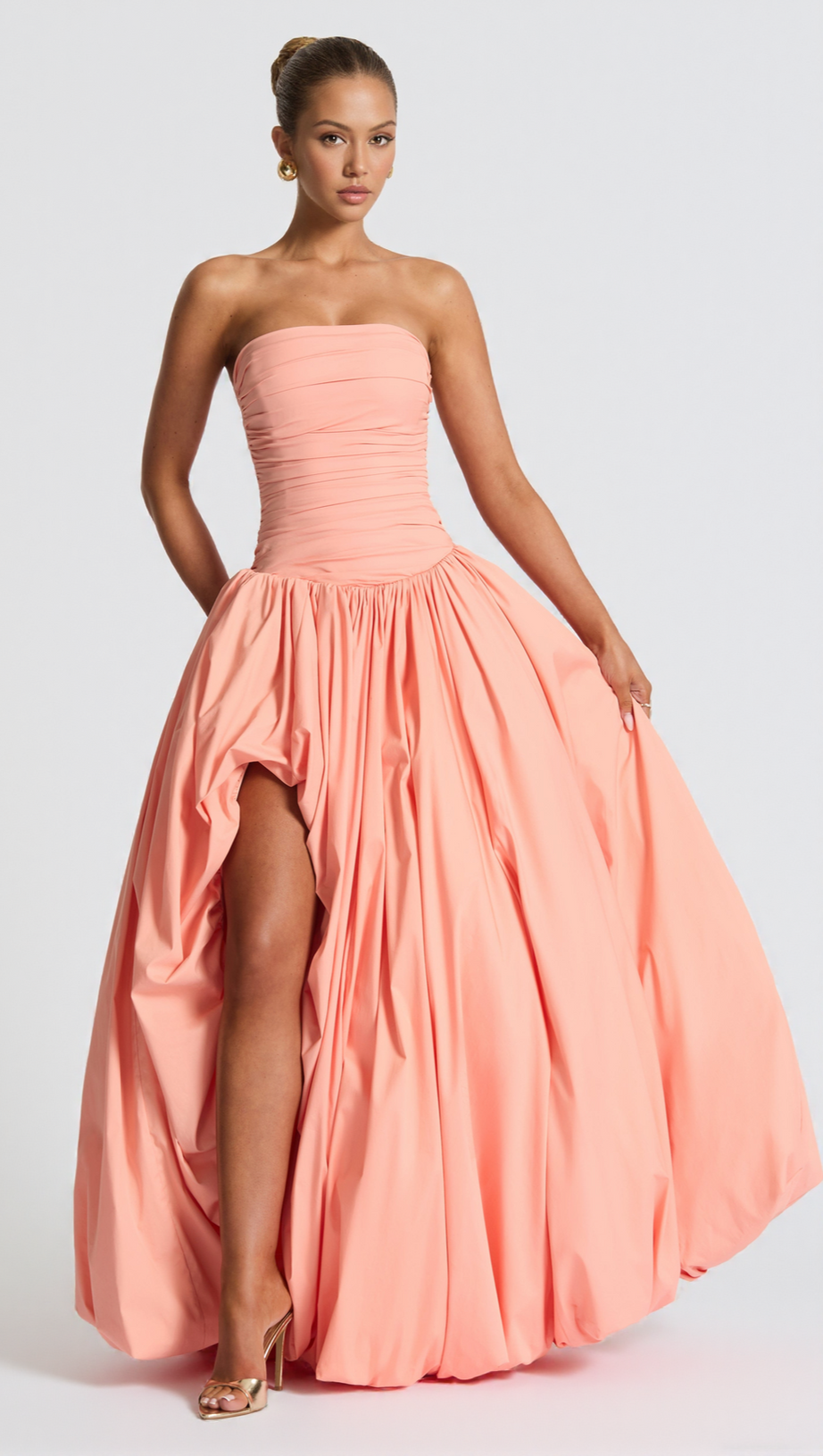 JILLIAN MAXI DRESS - PEACH