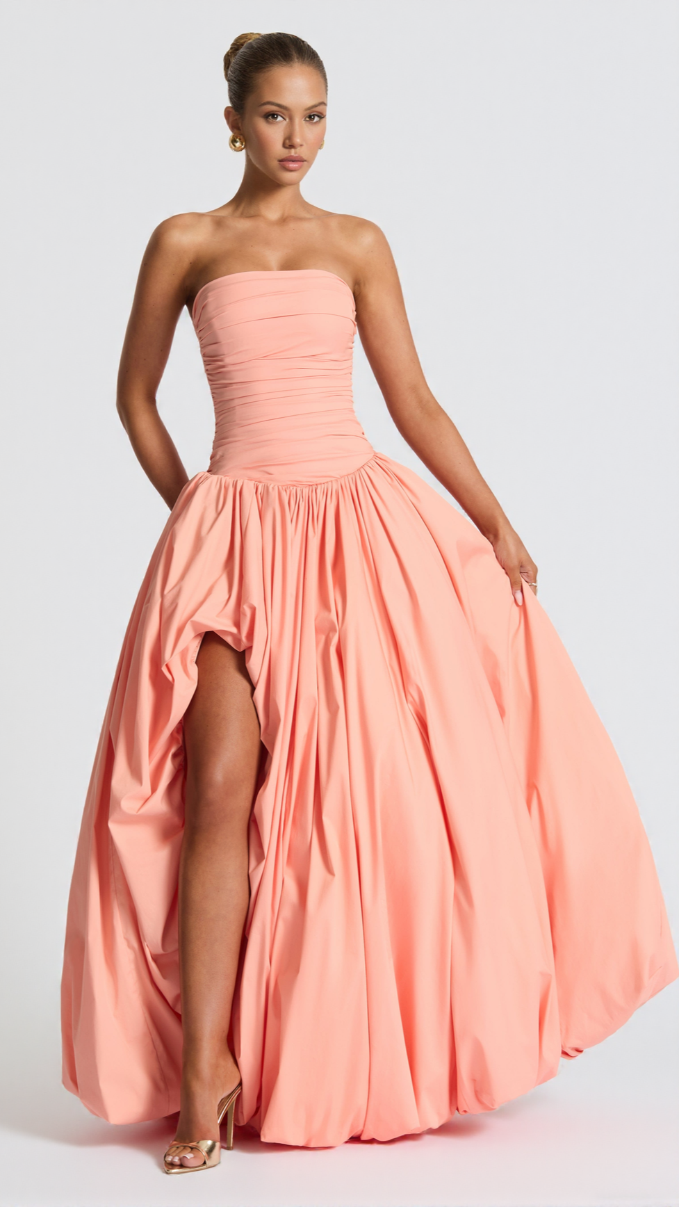 JILLIAN MAXI DRESS - PEACH
