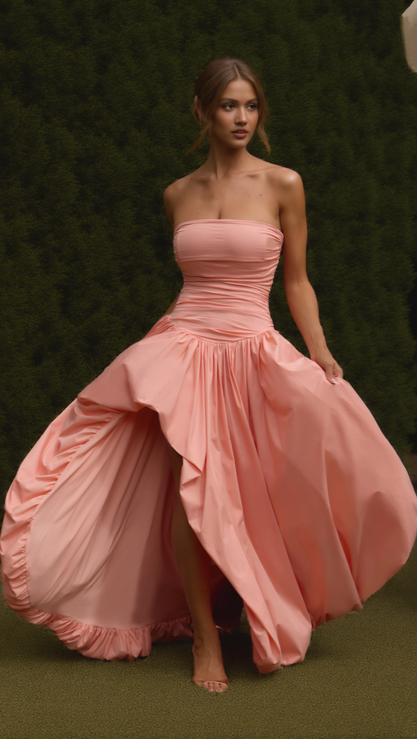 AIIZIE JILLIAN MAXI DRESS - PEACH - product image