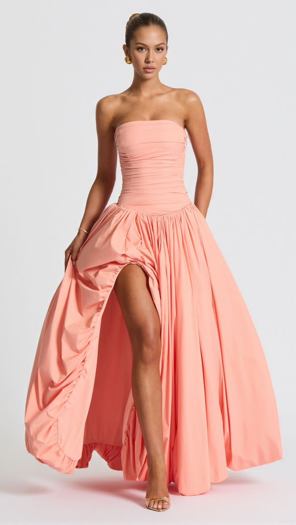 AIIZIE JILLIAN MAXI DRESS - PEACH - product image