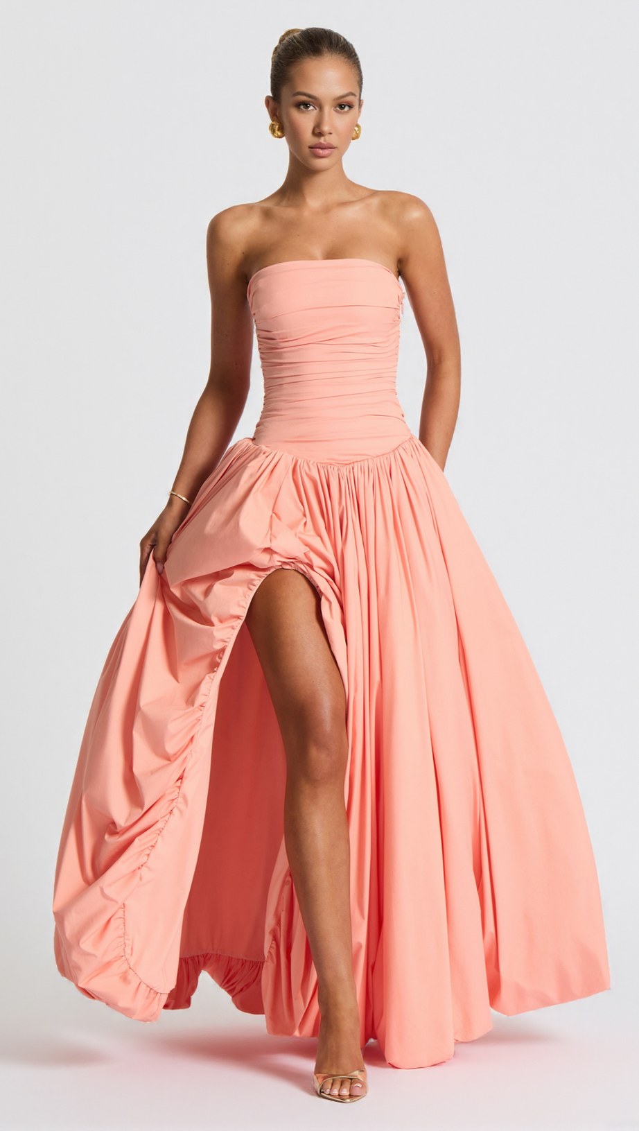 JILLIAN MAXI DRESS - PEACH
