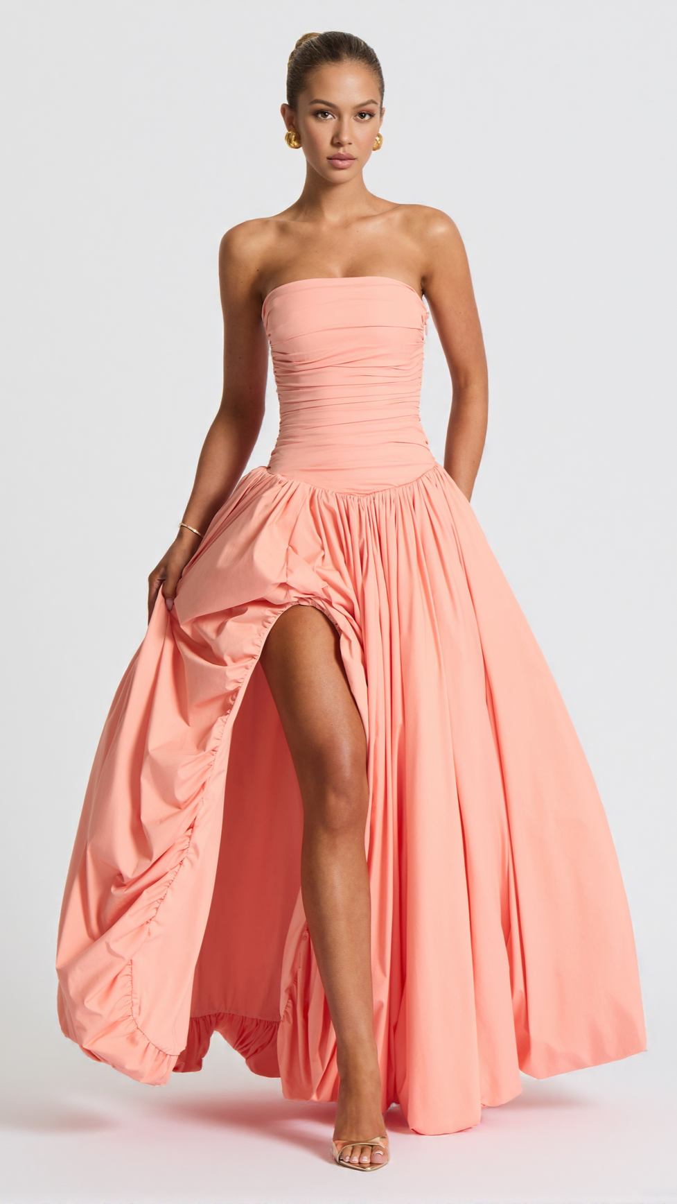 JILLIAN MAXI DRESS - PEACH