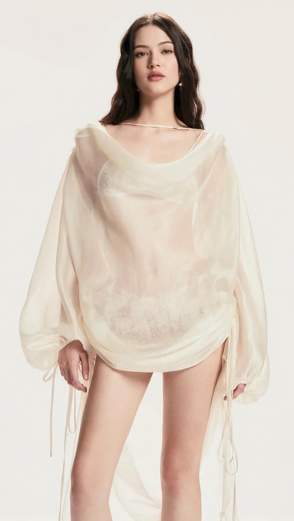 AIIZIE BADA DRAPE BLOUSE TWO PIECE SET - product image