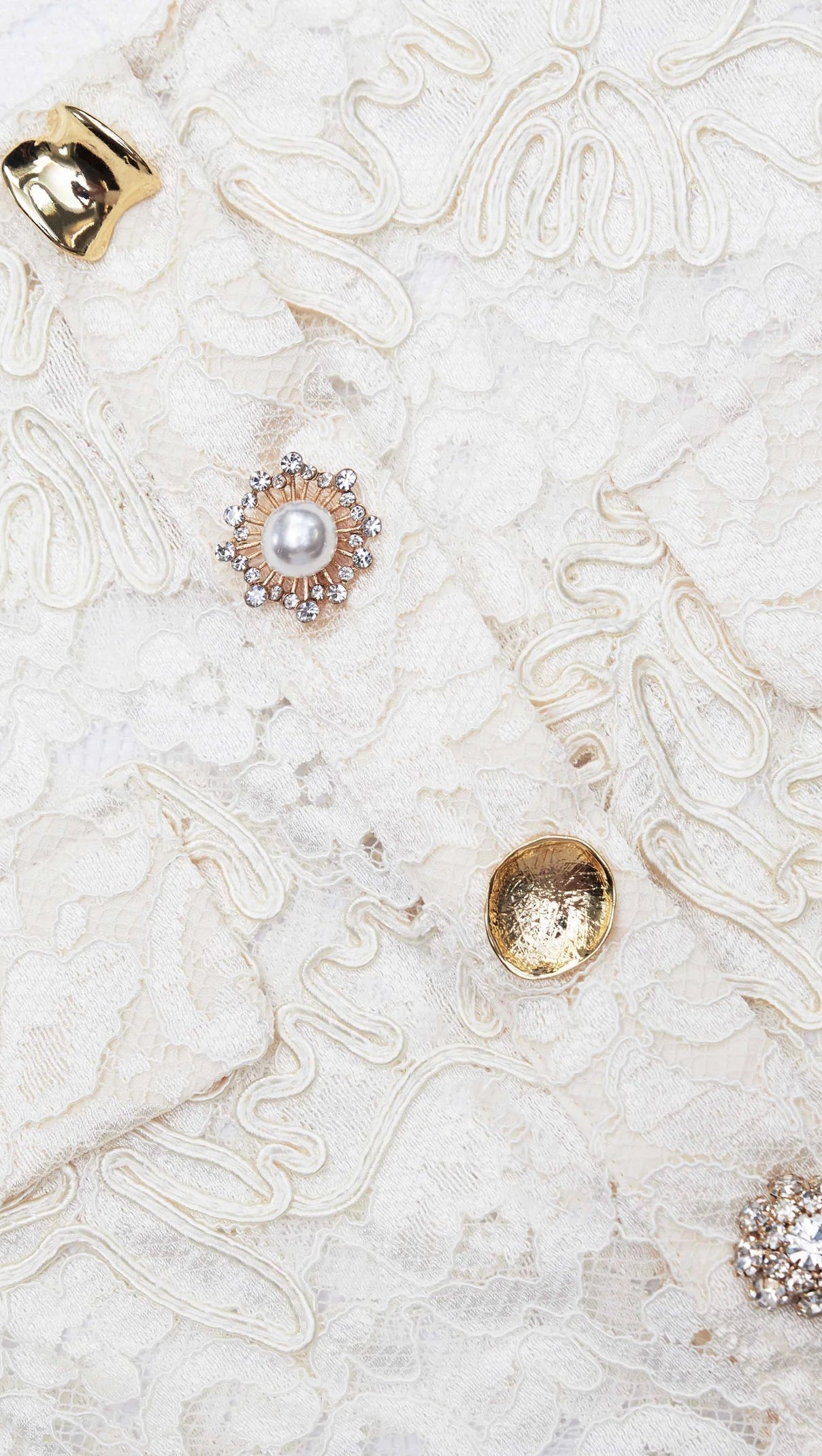 AIIZIE CREAM CORD LACE TOP - product image