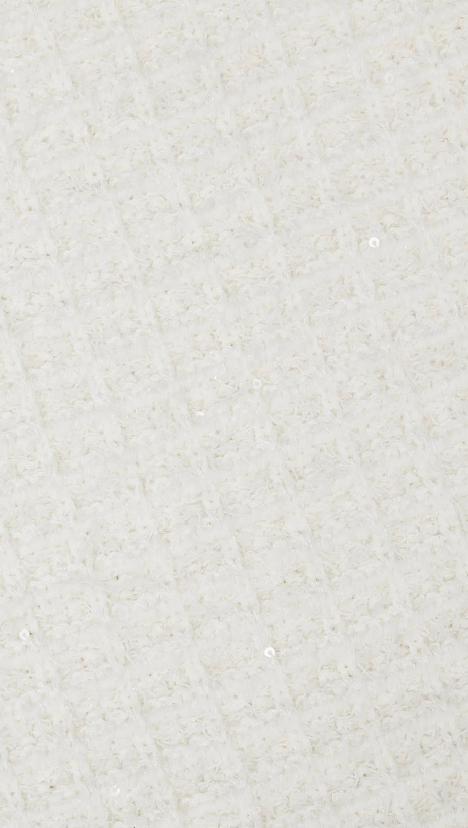 CREAM SEQUIN TEXTURED KNIT SKIRT