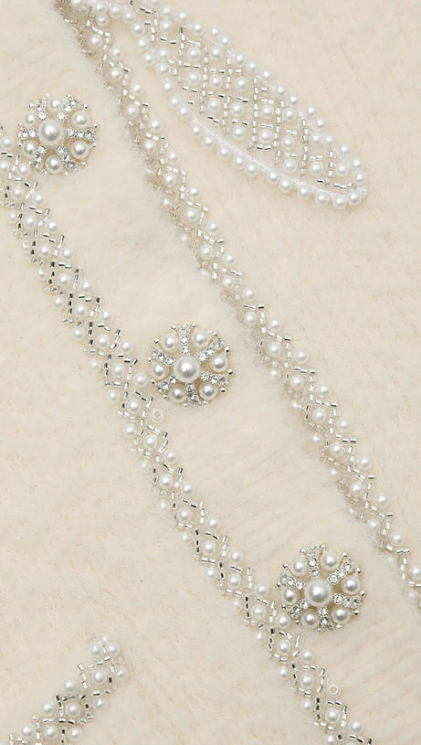 CARDIGAN IN MAGLIA MORBIDA CON FIOCCO COLOR CREMA 