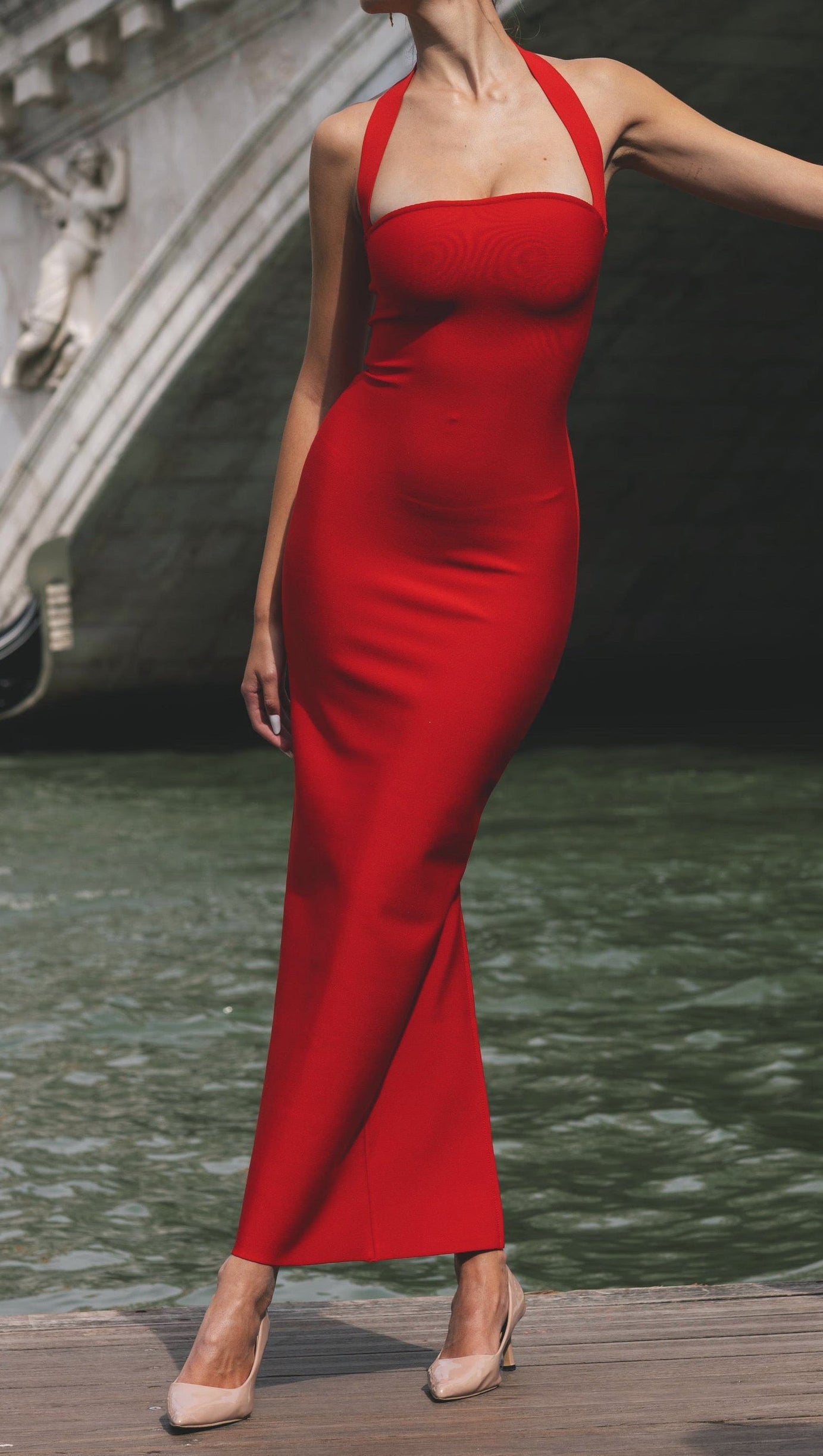 Rosee Sleeveless Bandage Midi Dress