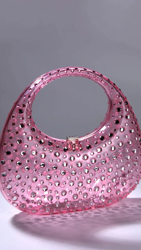 ONYX DIAMOND GLASS HANDBAG