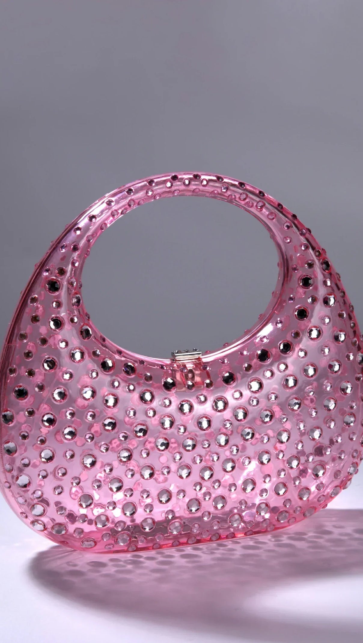 AIIZIE OBSIDIAN DIAMOND GLASS HANDBAG - product image
