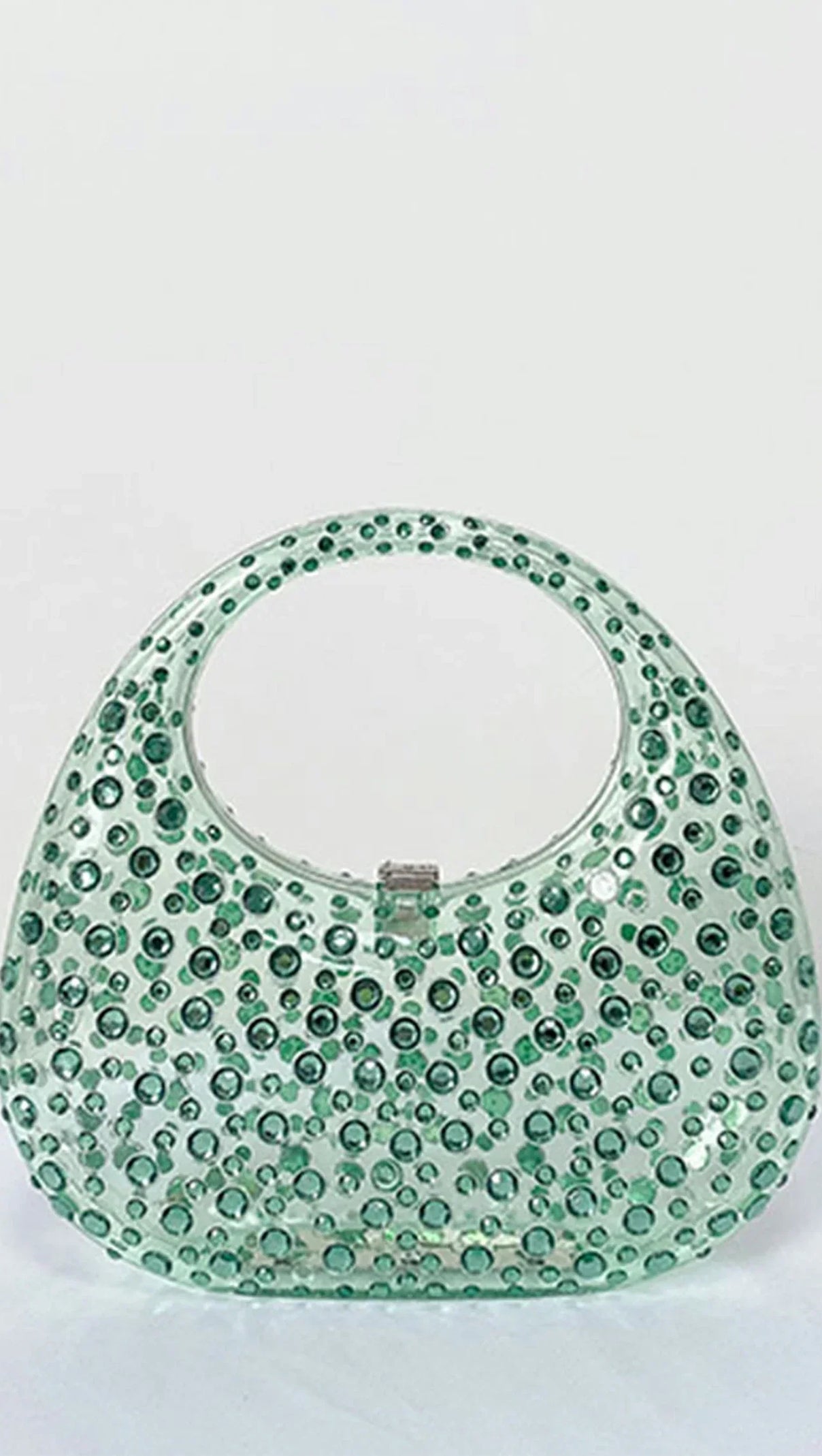AIIZIE OBSIDIAN DIAMOND GLASS HANDBAG - product image