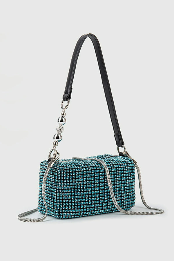 Dajia Diamond Chain Pearl Handbag