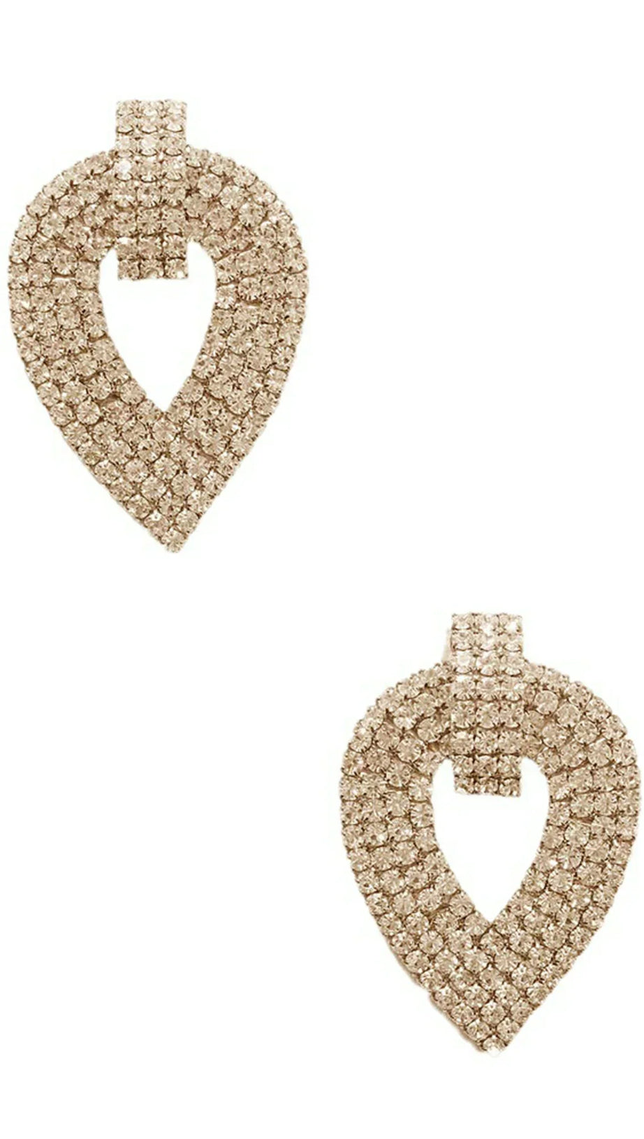 Henna-Diamant-Herz-Ohrringe