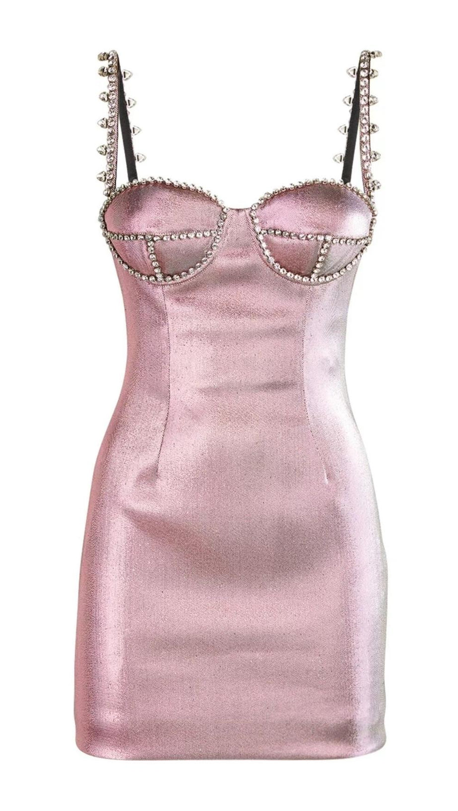 DIAMOND LASER MINI DRESS