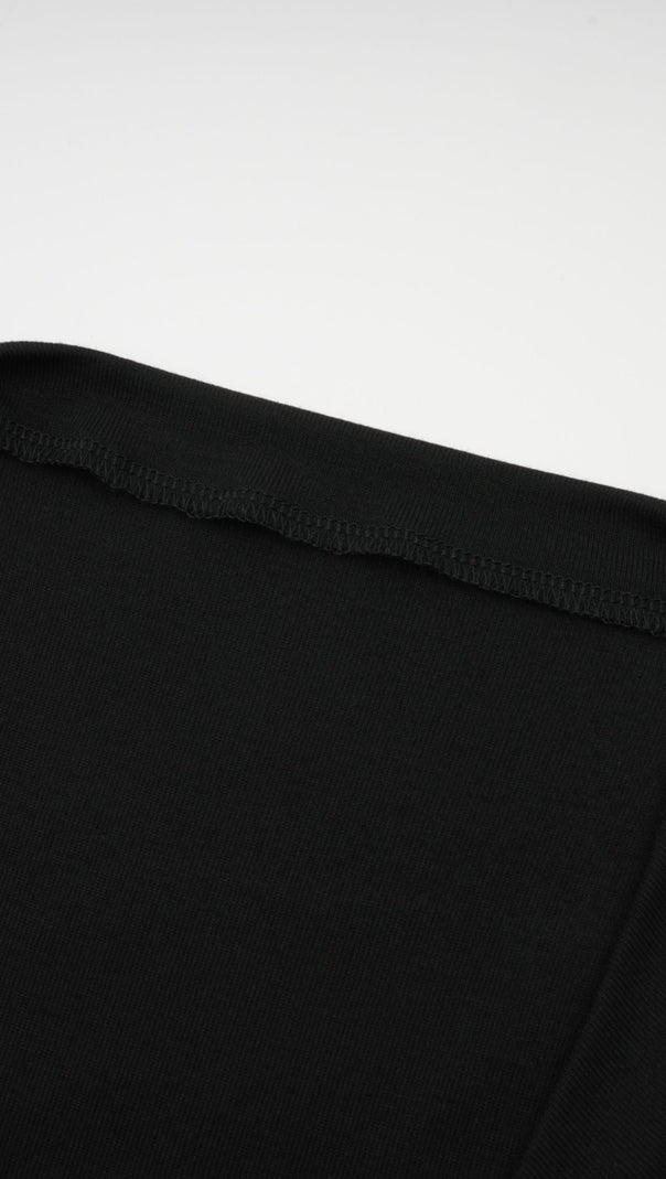 AIIZIE ANAÏS BLACK OPEN-FRONT GATHERED TOP - product image