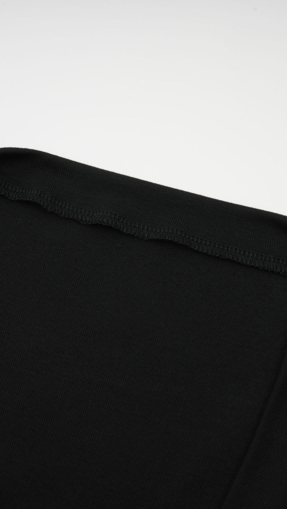 ANAÏS BLACK OPEN-FRONT GATHERED TOP