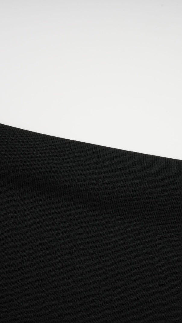 AIIZIE ANAÏS BLACK OPEN-FRONT GATHERED TOP - product image