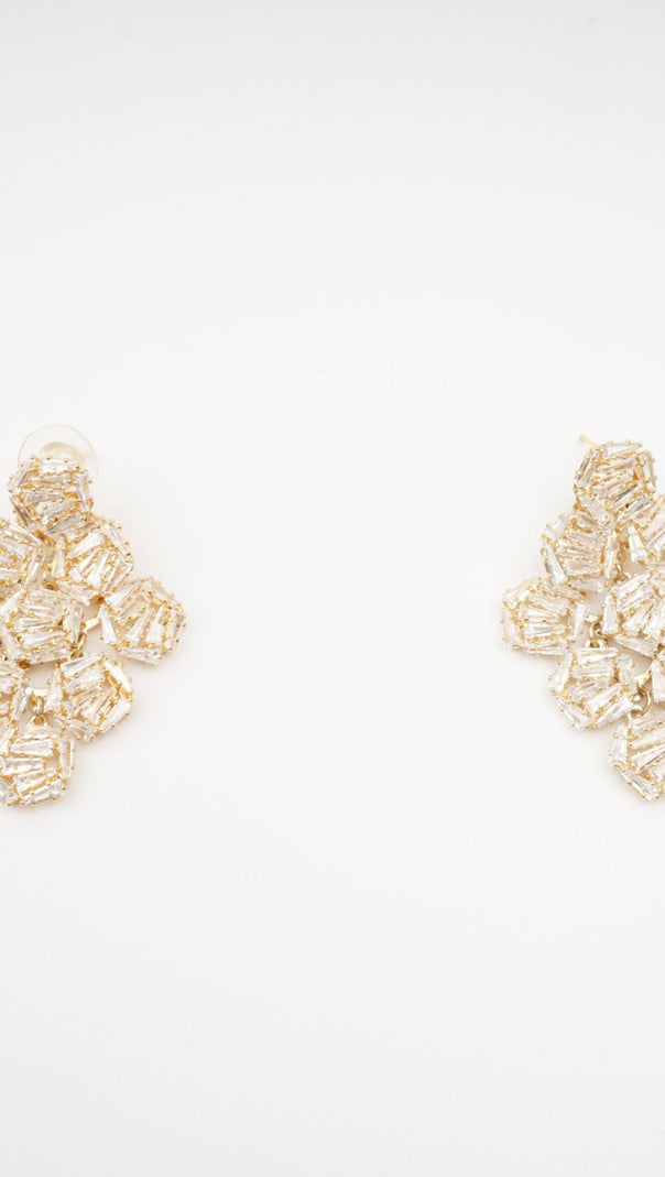 AIIZIE ARIANE GEOMETRIC CRYSTAL EARRINGS - product image