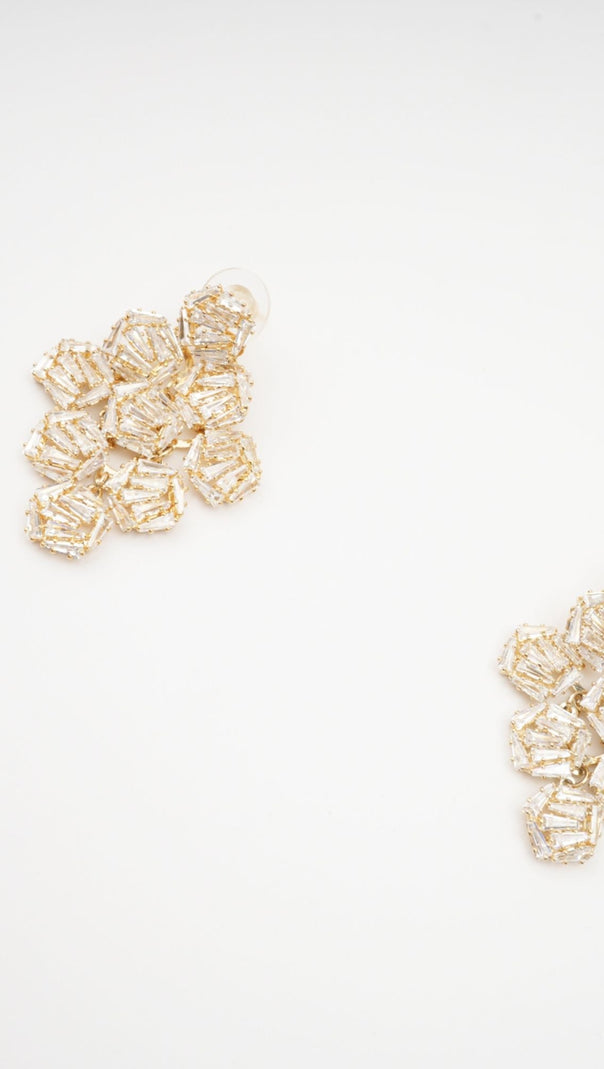 AIIZIE ARIANE GEOMETRIC CRYSTAL EARRINGS - product image