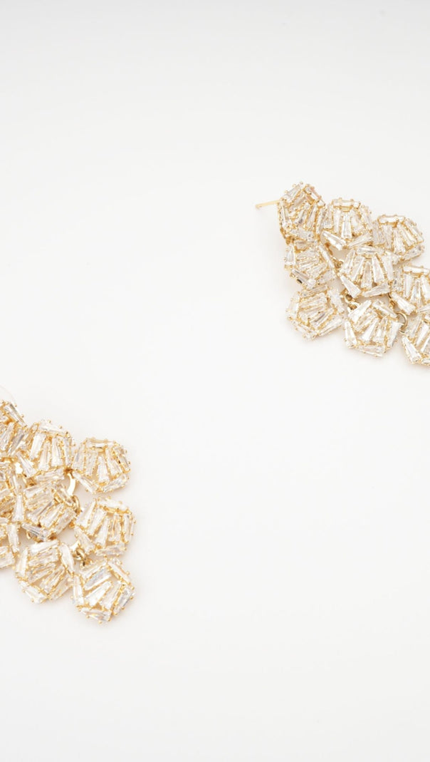 AIIZIE ARIANE GEOMETRIC CRYSTAL EARRINGS - product image