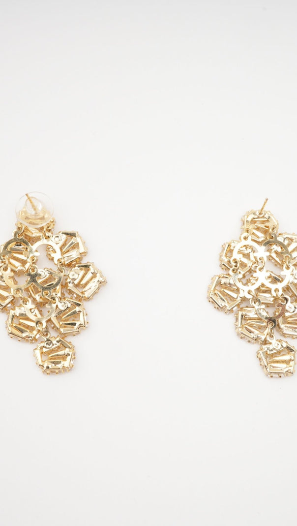 AIIZIE ARIANE GEOMETRIC CRYSTAL EARRINGS - product image