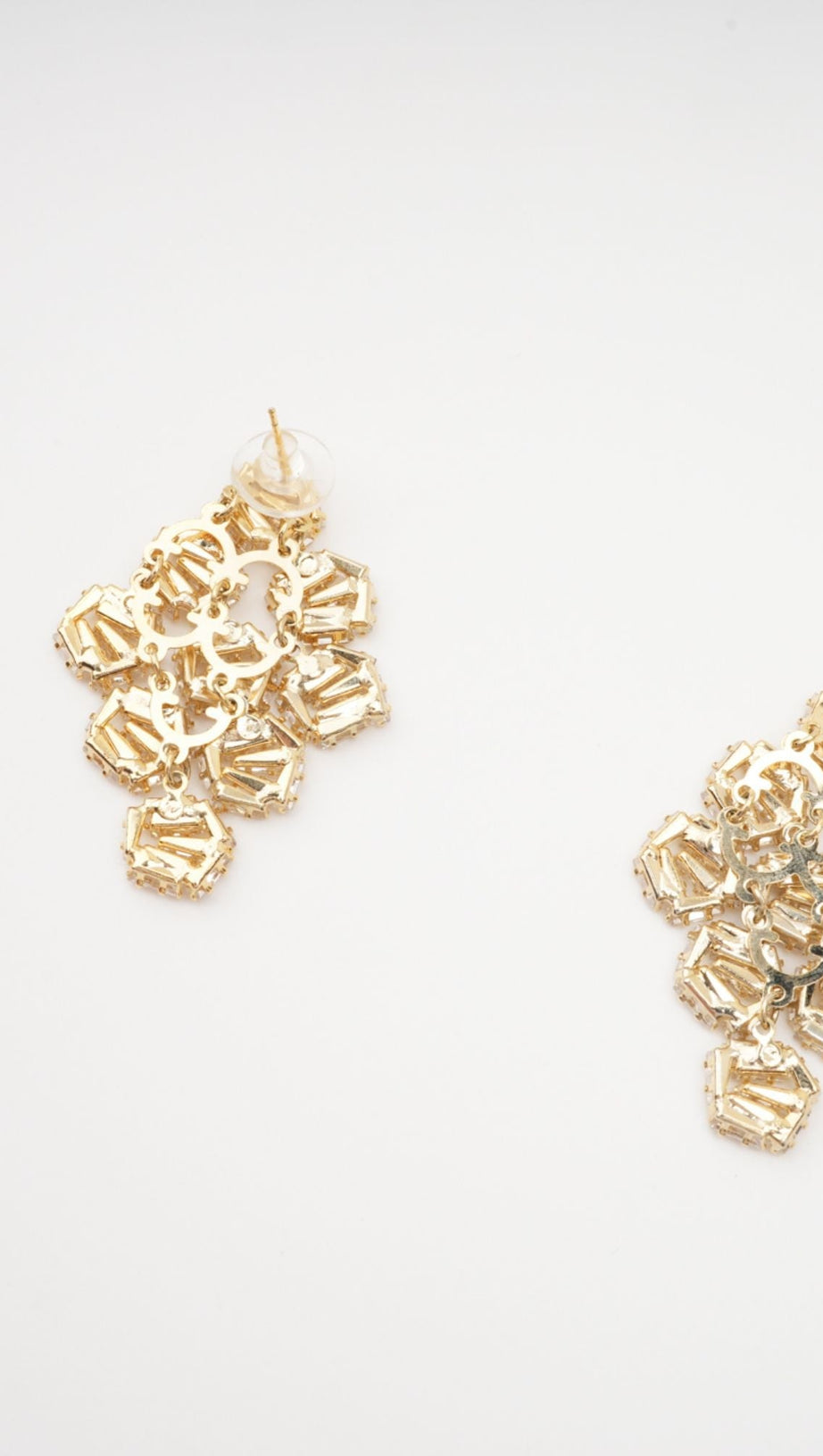 ARIANE GEOMETRIC CRYSTAL EARRINGS