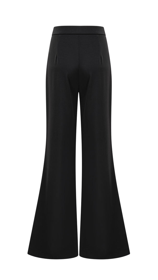 AIIZIE DELPHINE BLACK EMBELLISHED JACKET & TROUSERS MATCHING SET - product image