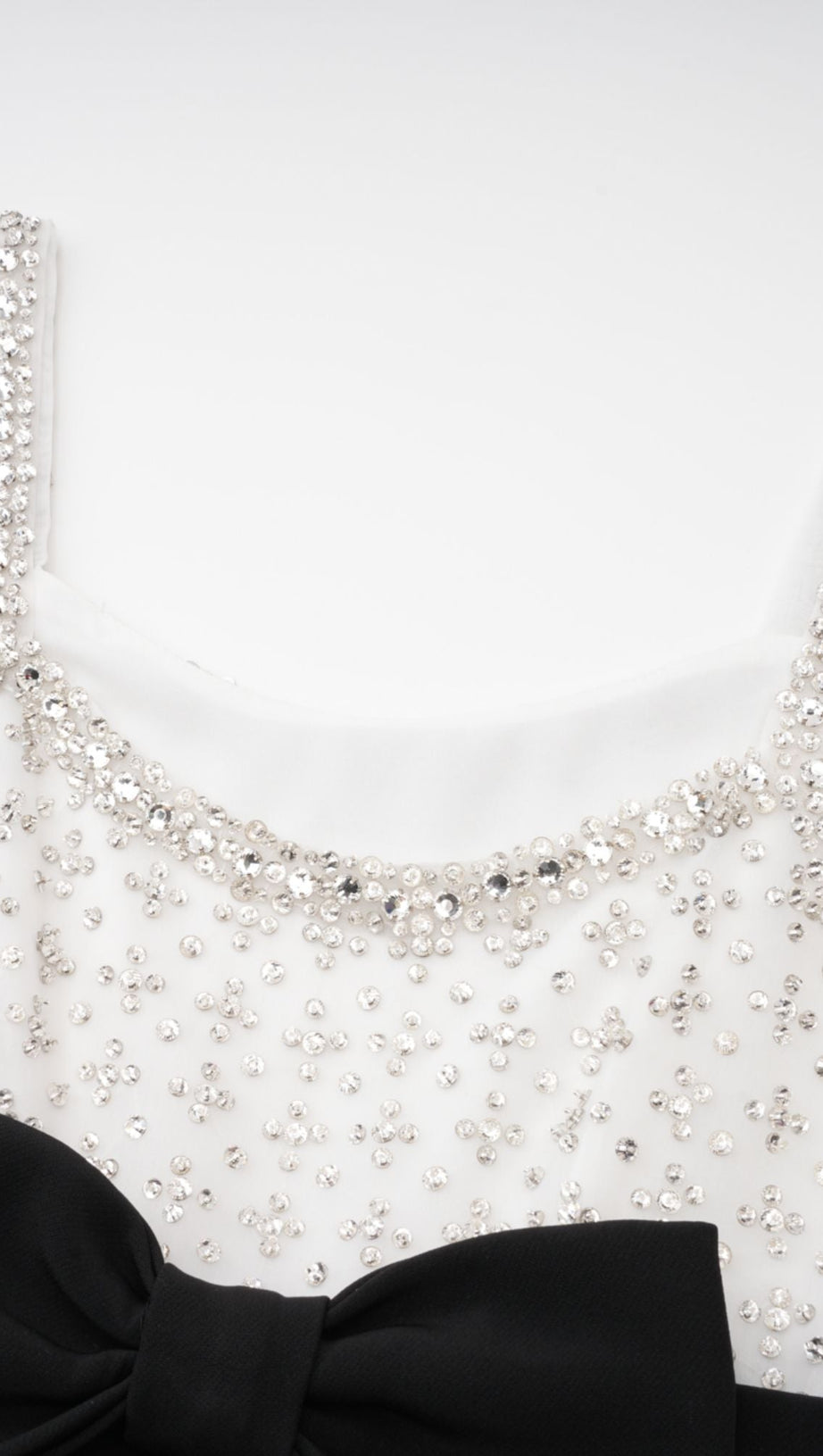 ABITO CORTO CON FIOCCO E CRISTALLI PARISA 