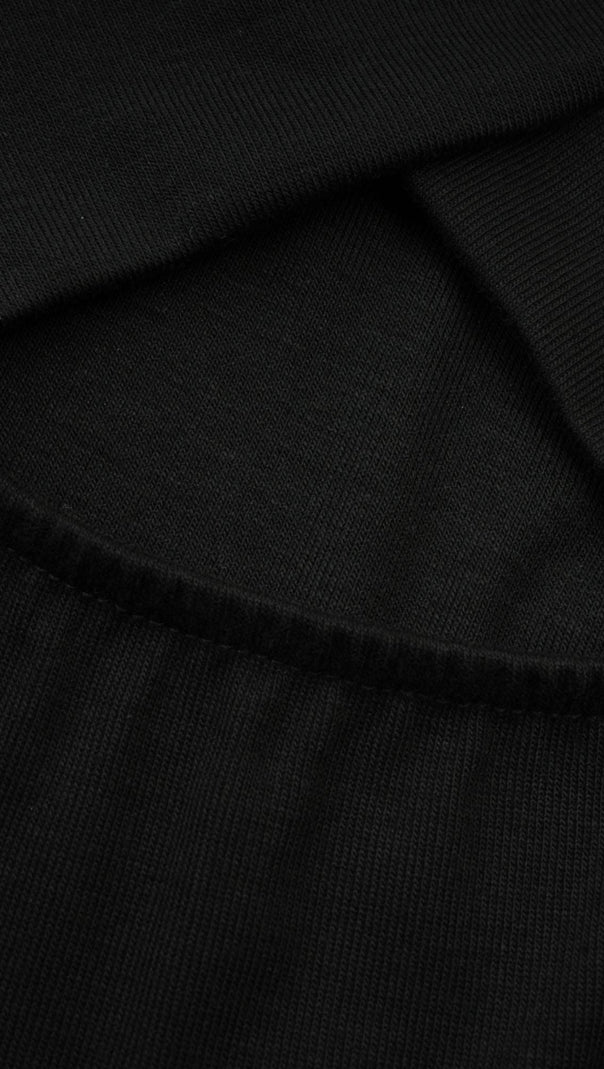AIIZIE ODETTE BLACK RUCHED STRETCH-JERSEY TOP - product image