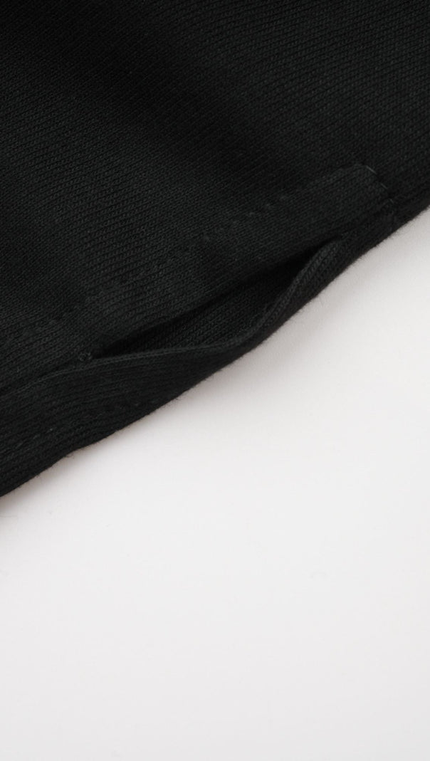 AIIZIE ODETTE BLACK RUCHED STRETCH-JERSEY TOP - product image