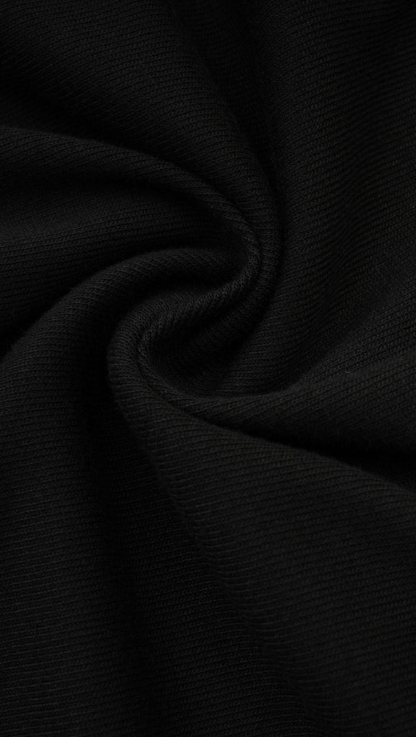 ODETTE BLACK RUCHED STRETCH-JERSEY TOP