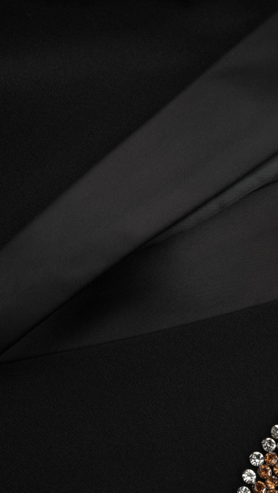 DELPHINE BLACK EMBELLISHED JACKET & TROUSERS MATCHING SET