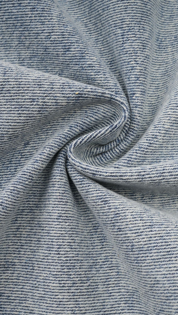 MINI ABITO IN DENIM SENZA MANICHE CON CRISTALLI BLU DAPHNÉ