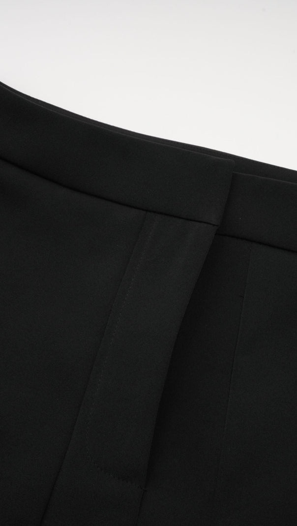 DELPHINE BLACK EMBELLISHED JACKET & TROUSERS MATCHING SET