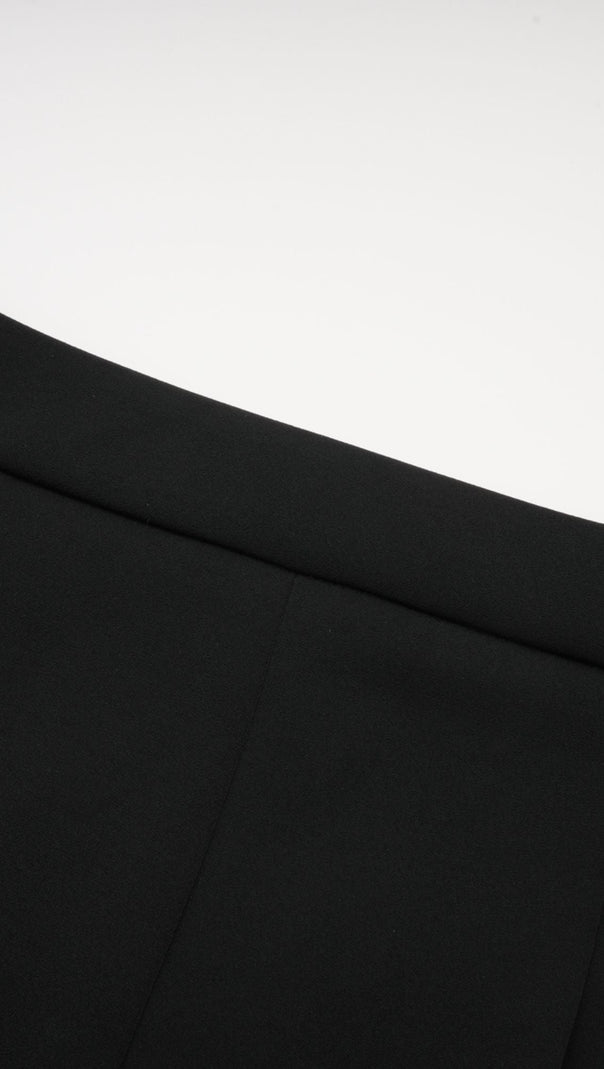 DELPHINE BLACK EMBELLISHED JACKET & TROUSERS MATCHING SET