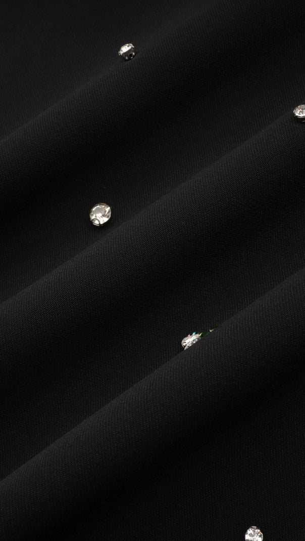 Ariane Crystal-Embellished Scoop-Back Mini Dress