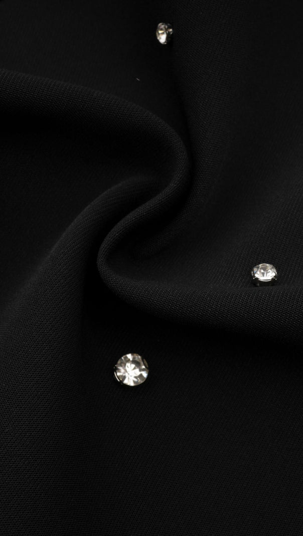 Ariane Crystal-Embellished Scoop-Back Mini Dress