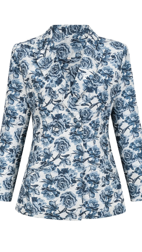AIIZIE MORGANE FLORAL-PRINT JACKET & TROUSERS MATCHING SET - product image