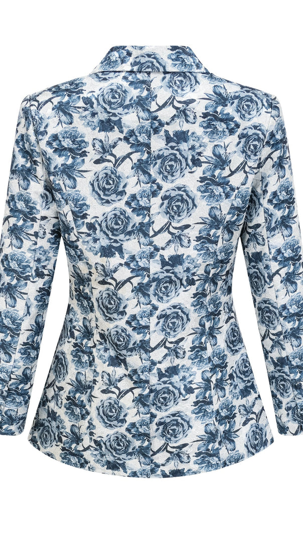 AIIZIE MORGANE FLORAL-PRINT JACKET & TROUSERS MATCHING SET - product image