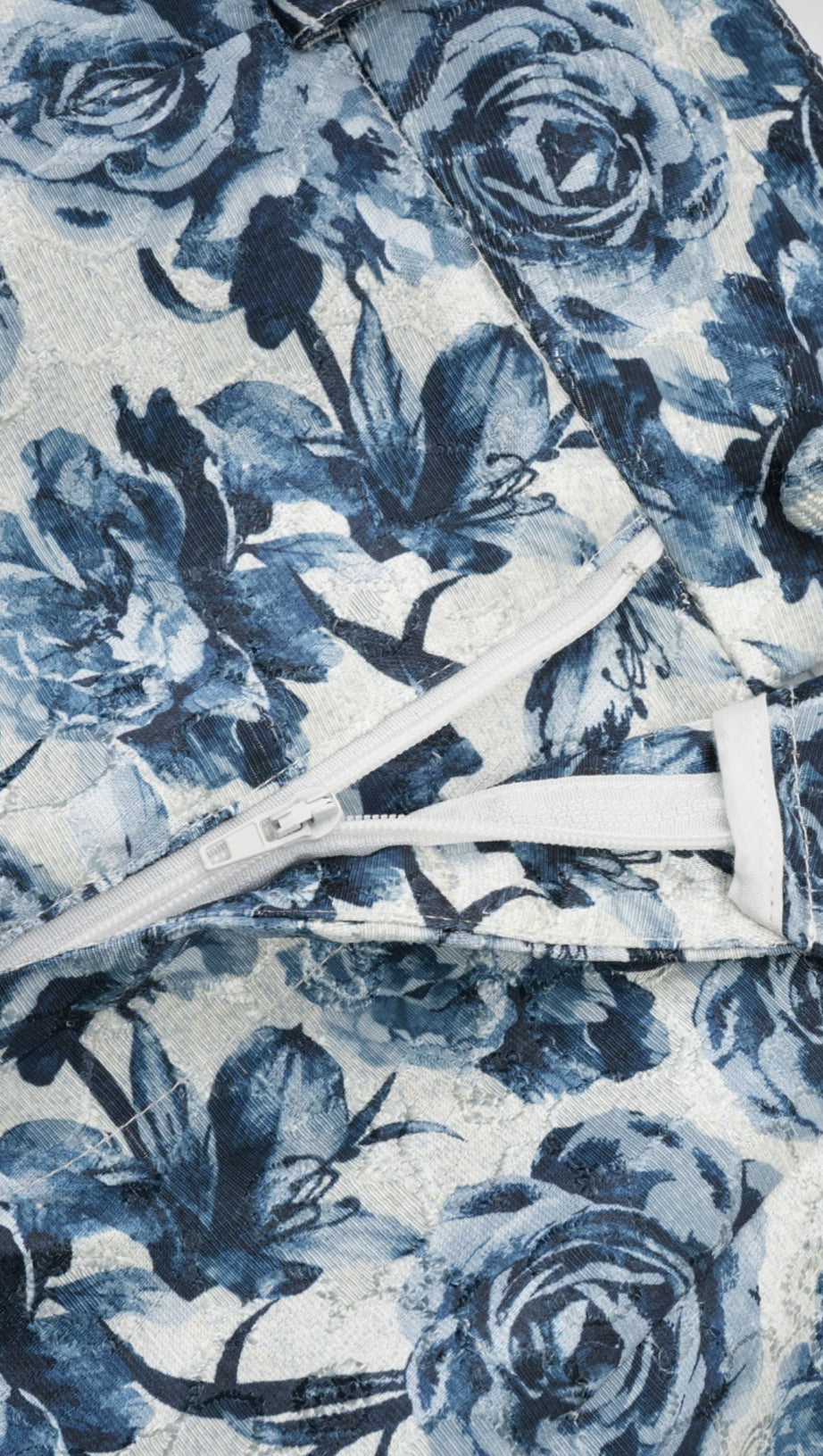 Completo giacca e pantaloni con stampa floreale MORGANE